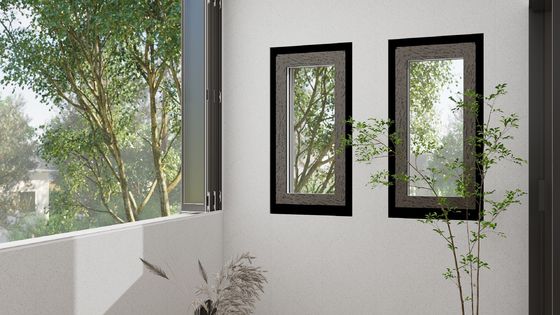 Ventilation de fenêtres en verre en aluminium sur mesure