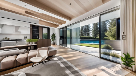 Porte coulissante en aluminium commercial sur mesure Porte coulissante en verre étanche