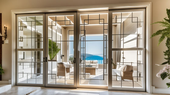 OEM Porte coulissante en verre en aluminium à l'étanchéité acoustique Porte coulissante en aluminium à l'étanchéité acoustique