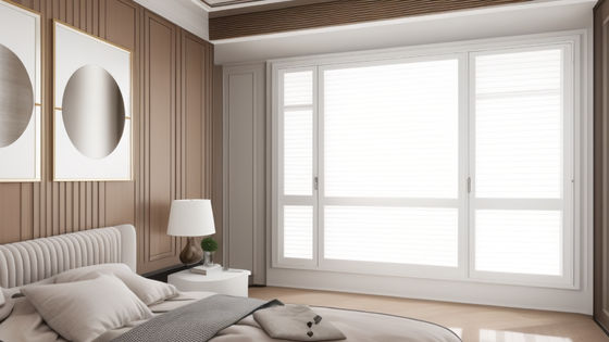 Finition revêtue de poudre pour fenêtres coulissantes en aluminium de couleur commerciale