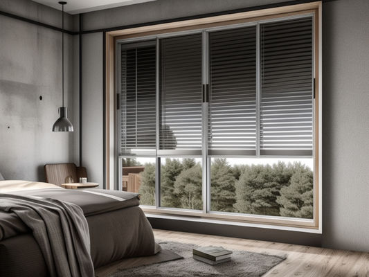Les fenêtres coulissantes en aluminium revêtues de poudre OEM légères pour les maisons modernes
