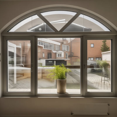 Vitres vitrées sur mesure vitres encastrées fenêtres suspendues en aluminium fixe