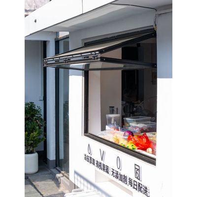 OEM bois grain aluminium Bifold fenêtres insonorisée manuel ouvert