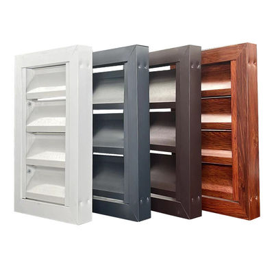 Des fenêtres en aluminium modernes personnalisées et ventilées avec un écran en fibre de verre