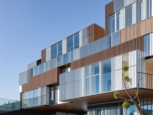 ODM Commercial Wall de rideau en aluminium résistant au feu anti-corrosion