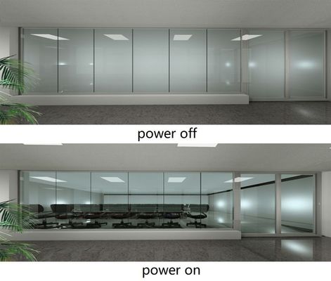 Installation adhésive Verre de confidentialité commutable Verre intelligent dynamique à haut niveau de confidentialité
