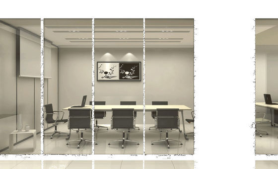 Verre de confidentialité échangeable à bords blancs protégés par les UV, teint intelligent, verre glacé échangeable