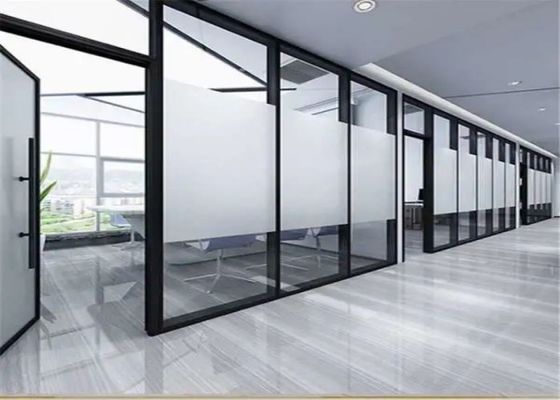 Porte en verre sablé à haute confidentialité inserts en verre glacé pour les bâtiments résidentiels