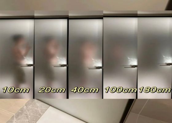 Verre de confidentialité glacé personnalisable avec un haut niveau de confidentialité et une résistance aux rayures